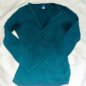 Old Navy Maternity Long Sleeve Henley - Size M